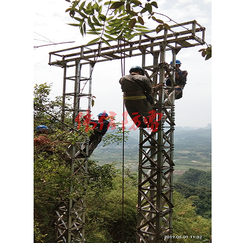 電力龍門架防雷工程現(xiàn)場1