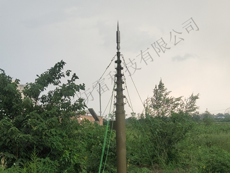 西安某軍工單位電動(dòng)避雷針安裝施工一